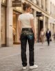 Streetwear Y2K embroidered jean pants - Image 6